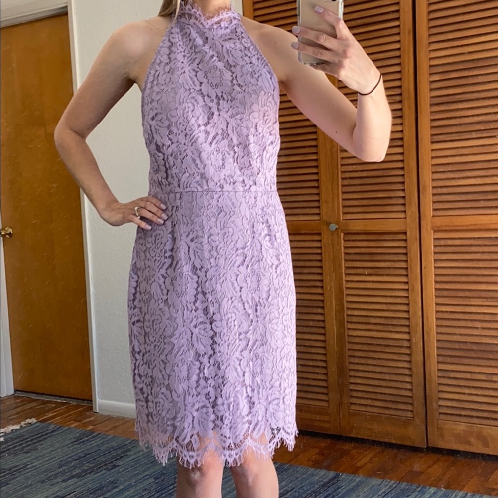 Lilac lace dress